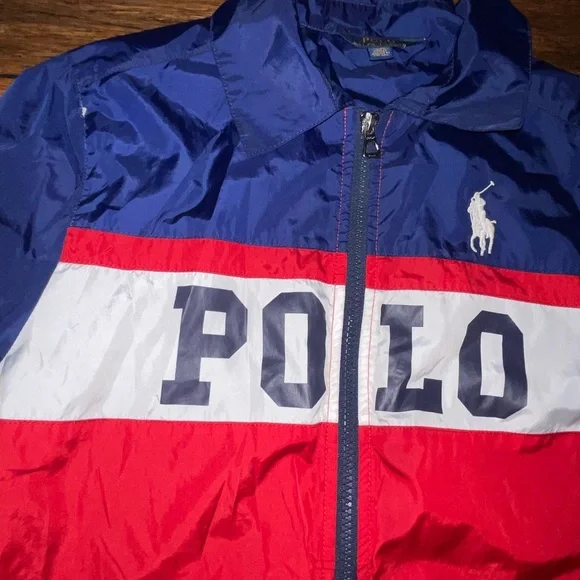 Polo by Ralph Lauren Red and Navy Logo Jacket - Picture 2 of 6